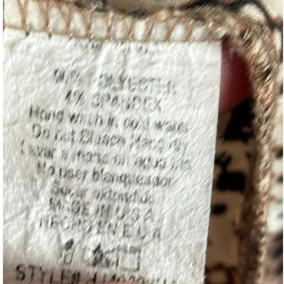 Hummingbird Womens Animal Print Long Sleeve Kimono Light Brown Size Medium-Large - Picture 6 of 13